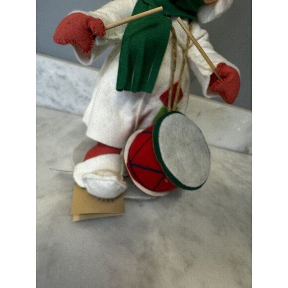 Annalee Vintage 1995 Drummer Boy on Snow Base Drum Christmas - Picture 10 of 12